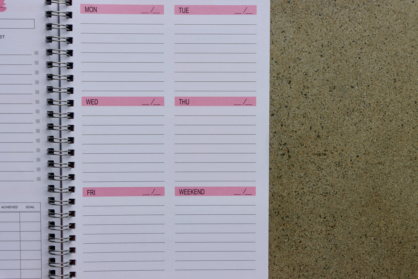 The My Weekly Achievement Planner